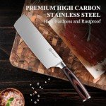 KEEMAKE 7-Inch Nakiri Japanese Kitchen Knife