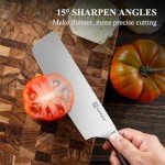 KEEMAKE 7-Inch Nakiri Japanese Kitchen Knife