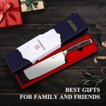 KEEMAKE 7-Inch Nakiri Japanese Kitchen Knife