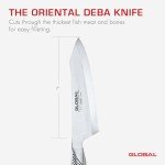 Global G-7: 7" Stainless Steel Japanese Deba Knife