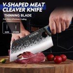 Hand Forged 3-Piece Japanese Butcher Knife Set