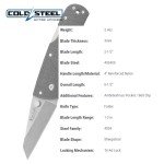 Cold Steel Kiridashi Japanese Knife, 2.5 inch