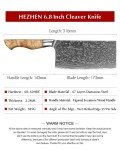HEZHEN Precision Meat Cleaver for Kitchen Use
