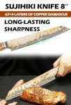 YOUSUNLONG 205mm Sujihiki Slicing Knife - Ultra Sharp