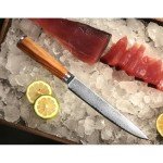 YOUSUNLONG 8-Inch Damascus Sushi Sashimi Knife