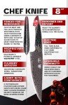 8-Inch Dalstrong Ravenstone Chef Knife - Valhalla Series