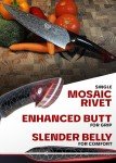 8-Inch Dalstrong Ravenstone Chef Knife - Valhalla Series