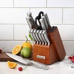 Precision Japanese Knife Block Set with Sharpener