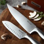 Precision Japanese Knife Block Set with Sharpener