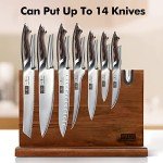 HOSHANHO 14-Inch Double-Sided Magnetic Knife Block