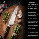KAWAHIRO 8.27-Inch Japanese Chef Knife - High Carbon Steel