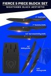 Dalstrong 5-Piece Shadow Black Knife Block Set