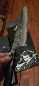 Yu Kurosaki Santoku Knife 170mm Hammered Finish