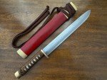 Takeshi Saji Large Damascus Hunting Knife