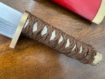 Takeshi Saji Large Damascus Hunting Knife