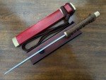 Takeshi Saji Large Damascus Hunting Knife