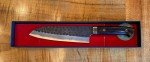 Takeshi Saji Blue Super Hammered Santoku Knife 180mm