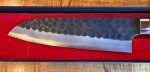Takeshi Saji Blue Super Hammered Santoku Knife 180mm