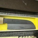 Aritsugu Kuri-Muki Santoku Knife - 195mm