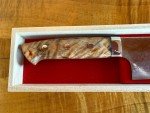 Takeshi Saji Rainbow Damascus Santoku Knife 180mm