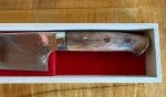 Takeshi Saji Rainbow Damascus Santoku Knife 180mm