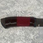 Takeshi Saji Hand Forged Bowie Knife with Sheath