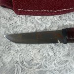 Takeshi Saji Hand Forged Bowie Knife with Sheath