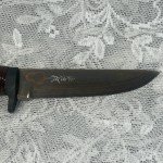 Takeshi Saji Hand Forged Damascus Hunting Knife