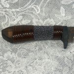 Takeshi Saji Hand Forged Damascus Hunting Knife