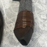 Takeshi Saji Hand Forged Damascus Hunting Knife