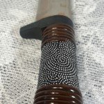 Takeshi Saji Hand Forged Damascus Hunting Knife