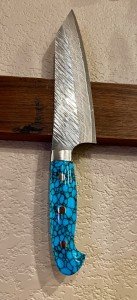 Yu Kurosaki Fujin Turquoise Bunka 165mm Knife