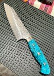 Yu Kurosaki Fujin Turquoise Bunka 165mm Knife