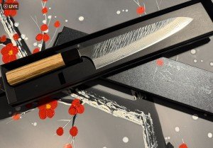 Yu Kurosaki Fujin VG10 Damascus Gyuto Knife 21cm