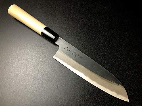Aritsugu Black Santoku Knife - 180mm, Personalize Name