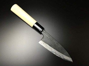 Aritsugu 105mm Black Deba Japanese Chef Knife