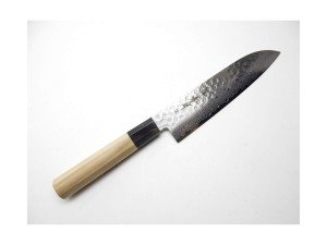 Damascus Hammered Japanese Santoku Knife 7.1