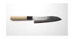 Damascus Hammered Japanese Santoku Knife 7.1