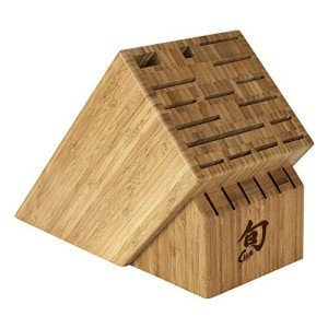 Shun Bamboo Knife Block - 22 Slot Holder