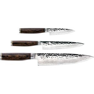 Shun Walnut 3-Piece Chef Knife Set