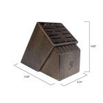 Shun Walnut Knife Block for 22 Knives