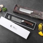 Wakoli 7-Inch Nakiri Knife with Damascus Steel