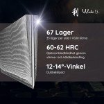 Wakoli 7-Inch Nakiri Knife with Damascus Steel