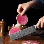 Wakoli 7-Inch Nakiri Knife with Damascus Steel