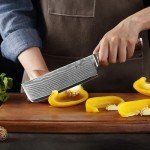 Wakoli 7-Inch Nakiri Knife with Damascus Steel