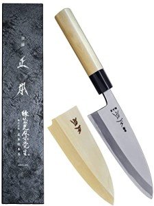 Masamoto KS 6.5" Japanese Deba Knife with Sheath