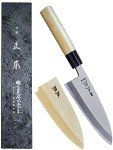 Masamoto KS 6.5" Japanese Deba Knife with Sheath