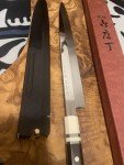 Tatsuo Ikeda 330mm Honyaki Yanagi Knife