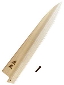 Masamoto 9.5" Sujihiki Knife Saya, Magnolia Wood