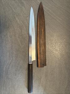 Suisin Inox 12” Yanagi Knife with Ebony Handle